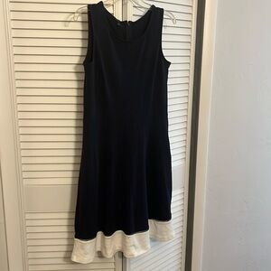 Talbots fit and flare very smart looking dress and oh so soft! Sz S